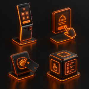 کیوسکهای تعاملی و سلفسرویس (Interactive Kiosks)