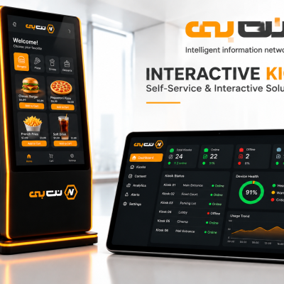 کیوسکهای تعاملی و سلفسرویس (Interactive Kiosks)